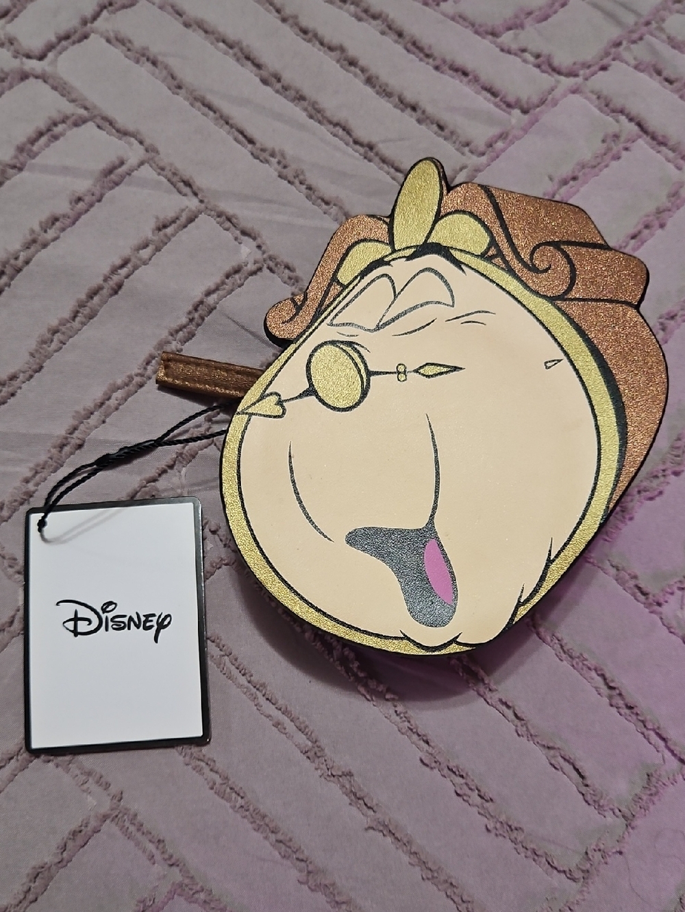 Disney Beauty And The Beast The Clock Cogsworth Coin Purse